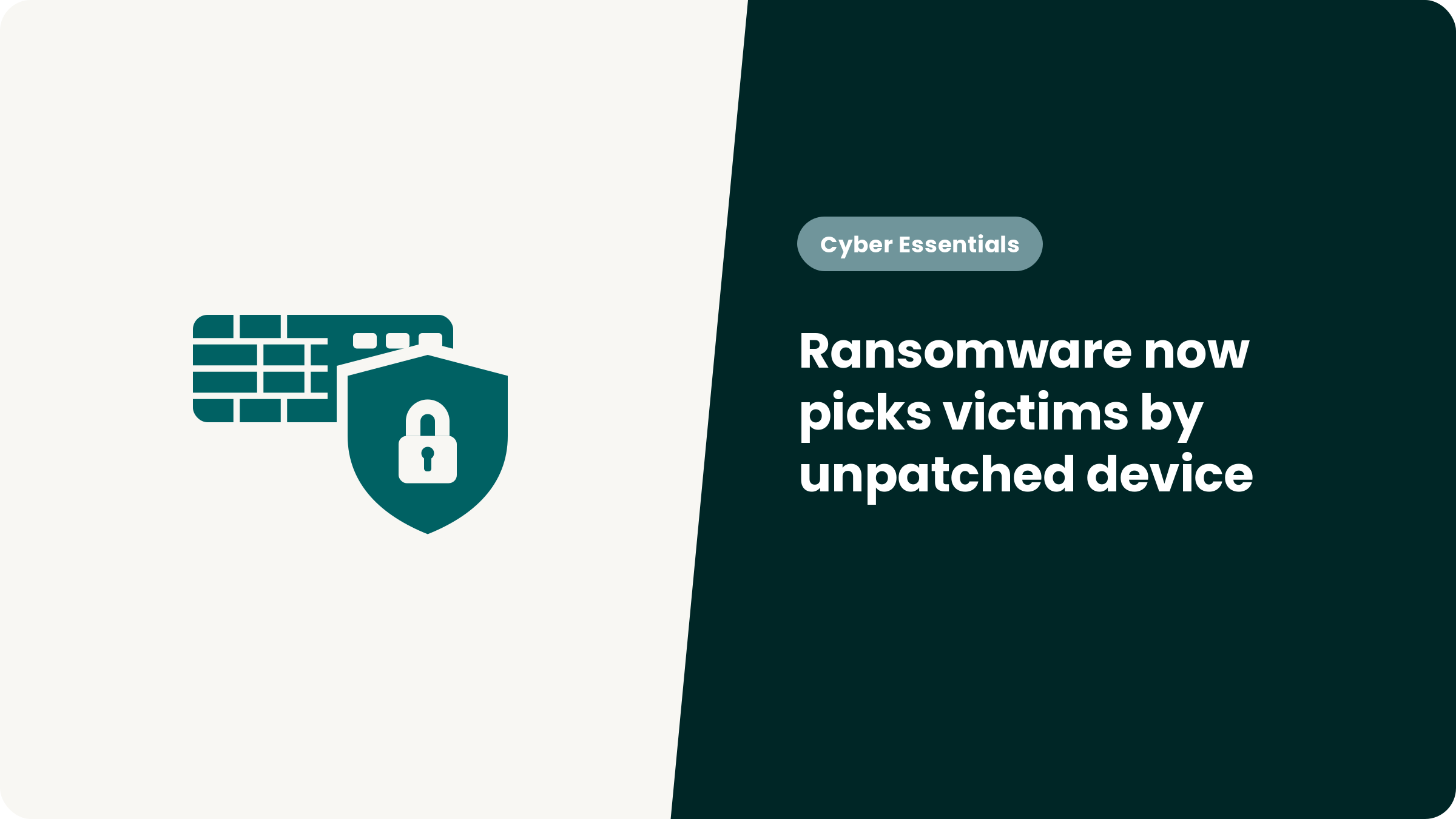 Ransomware now picks victims by unpatched device