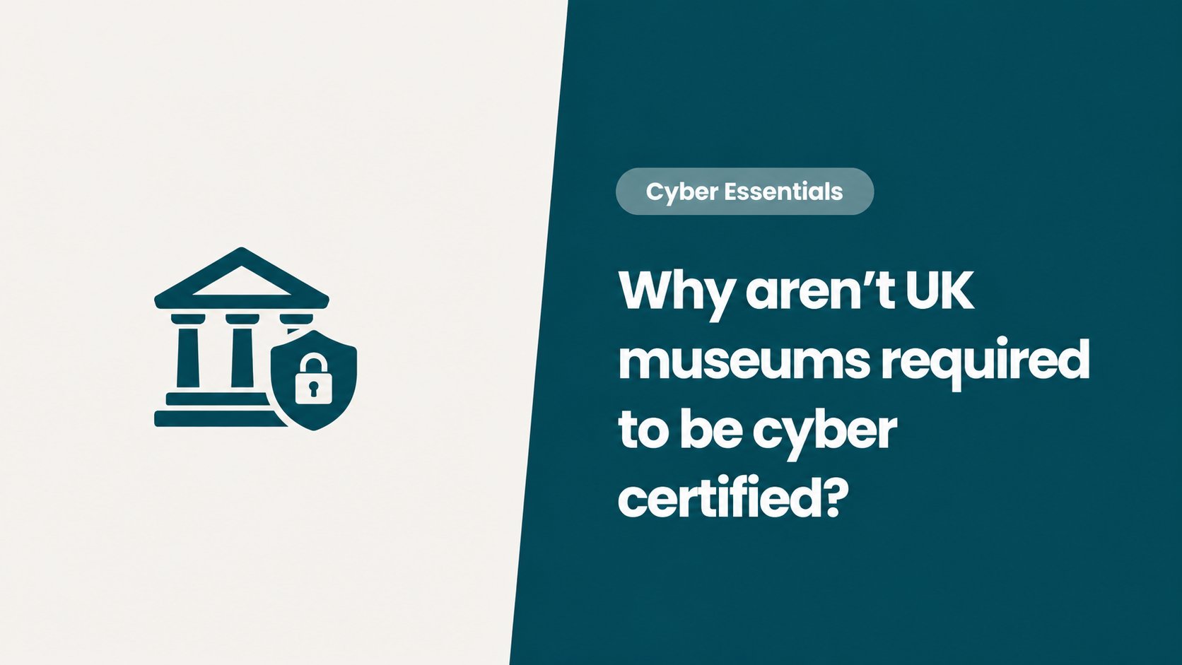 Why aren't national museums required to meet the government's own cyber security standard?