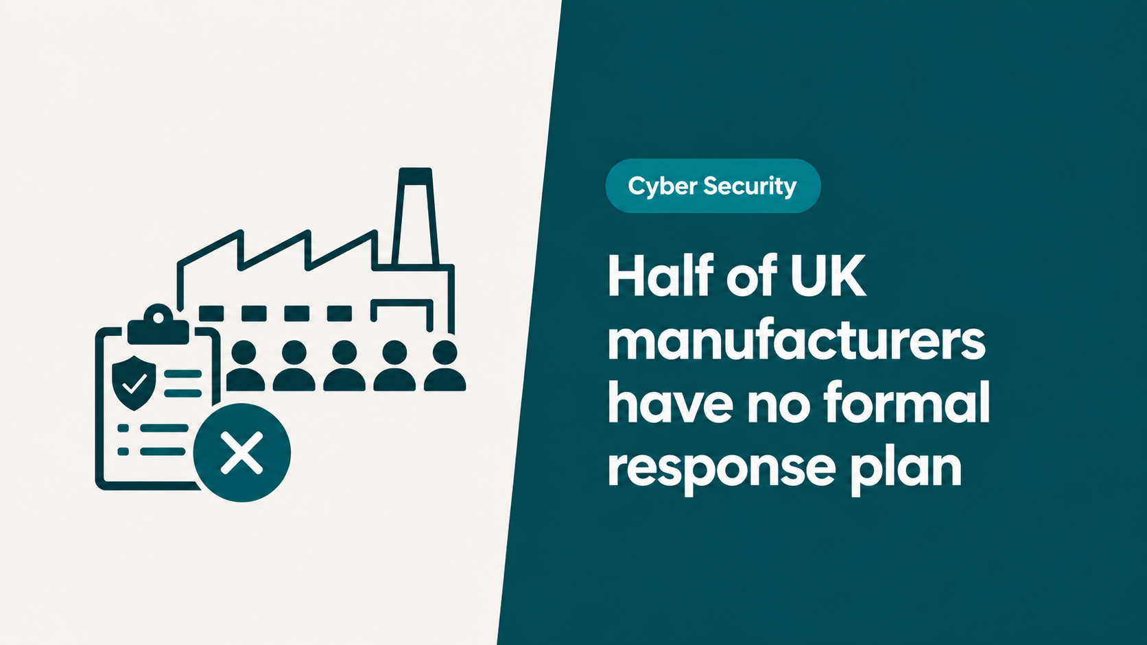 half of UK manufacturers have no formal response plan